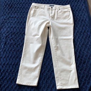 Talbots size 16 cream jeans